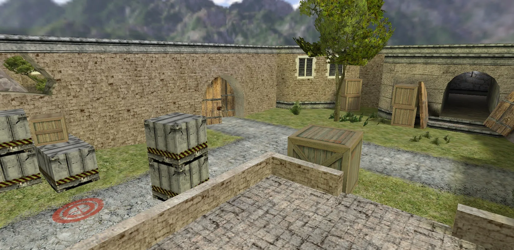 Скриншот  Карта de_castle_lin для CS 1.6: тактика за Т и КТ, точки, навигация ботов и оптимизация