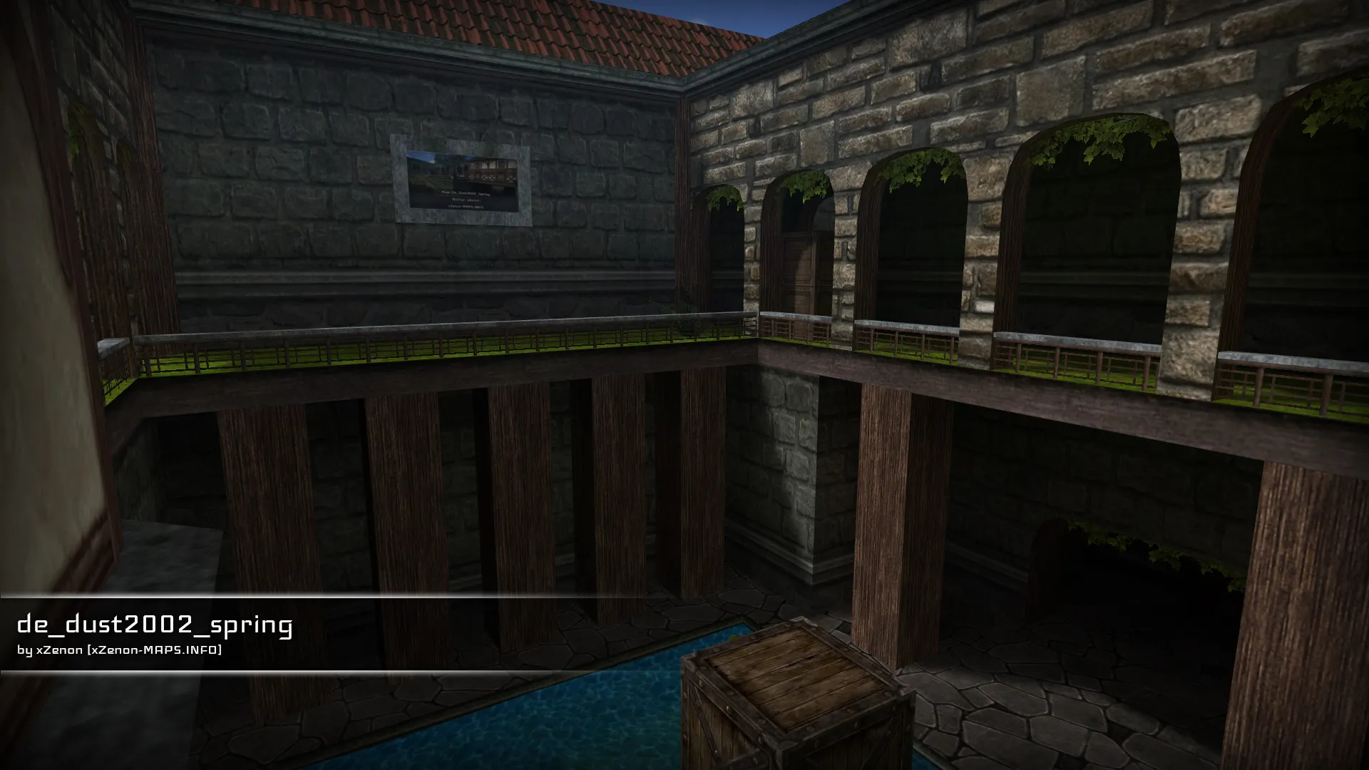 Скриншот  Карта de_dust2002_spring_b1 для CS 1.6: быстрый обзор, точки, тактика, .nav, оптимизация