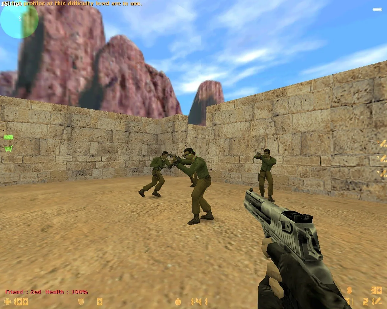 Скриншот  Карта de_dustywares для CS 1.6: точки, маршруты, .nav для ботов и оптимизация wpoly/epoly