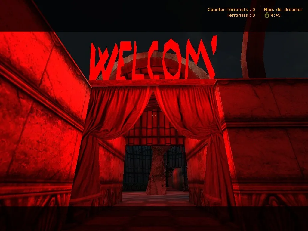 Скриншот  de_dreamer для CS 1.6: обзор карты, точки, тактика за CT и T, .nav для ботов, оптимизация
