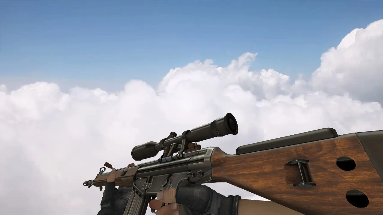 Скриншот Модель «G3SG1 Охотник» для CS 1.6 - качественные текстуры и анимация