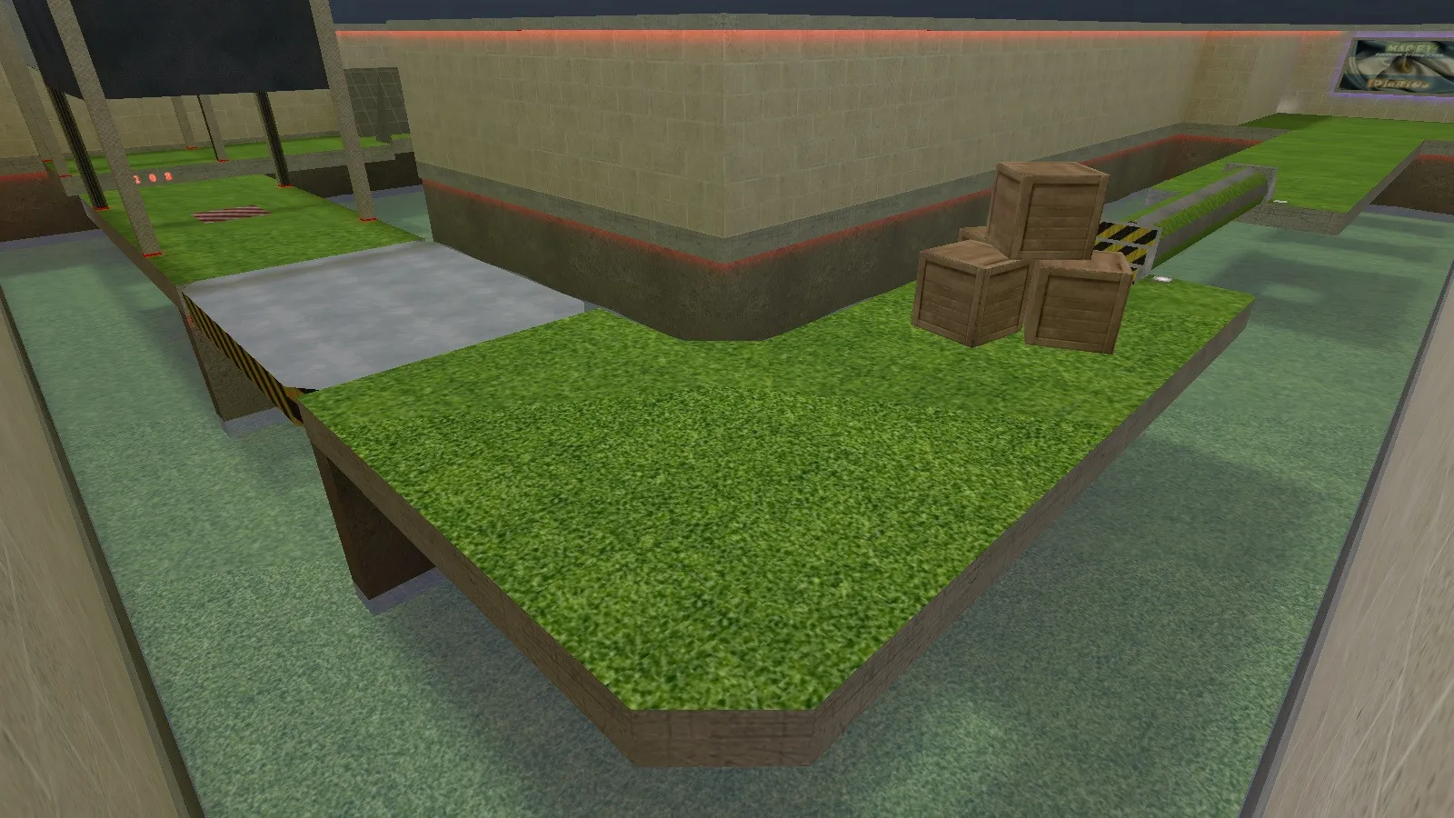 Скриншот  deathrun_friday3_rmk для CS 1.6: карта deathrun, точки, маршруты, .nav и оптимизация wpoly/epoly