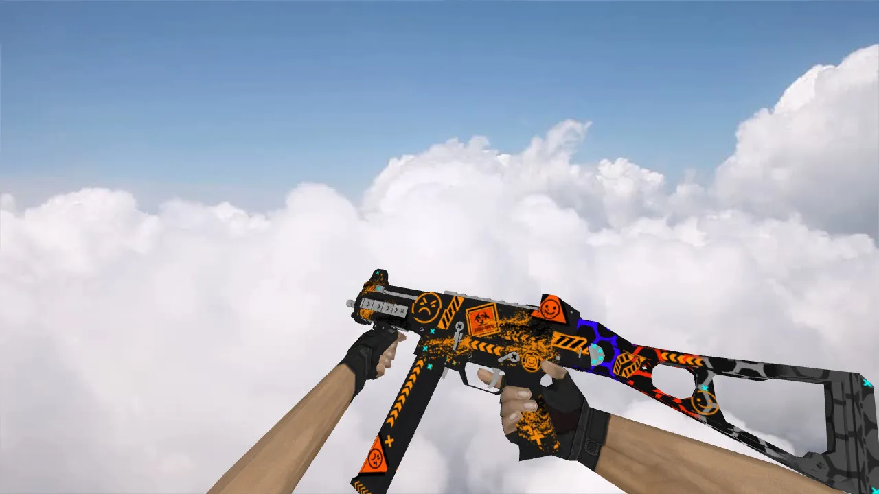 Скриншот Модель UMP-45 Angry Emoji для CS 1.6 - Скачай сейчас