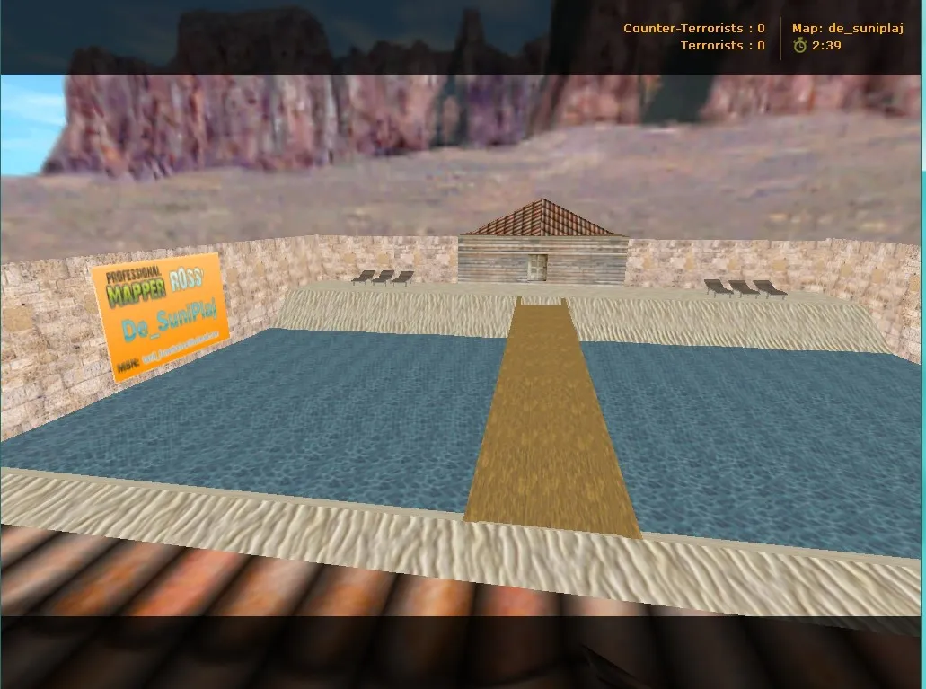 Скриншот Карта de_suniplaj для Counter-Strike 1.6: тактика и особенности