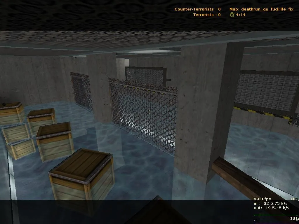 Скриншот  deathrun_qu_fucklife_fix для CS 1.6: карта Deathrun, баланс сторон, тактика, .nav и оптимизация