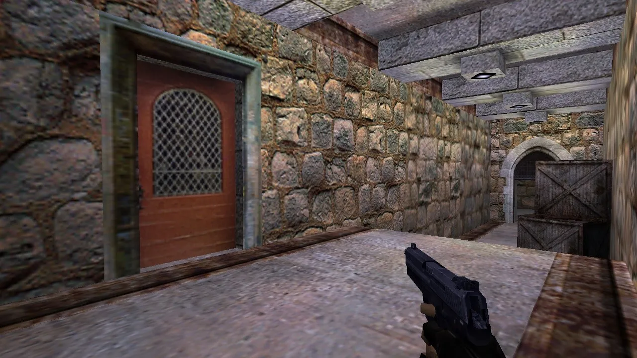 Скриншот  Карта de_caste для CS 1.6: тактика за Т и КТ, точки, .nav и оптимизация карты