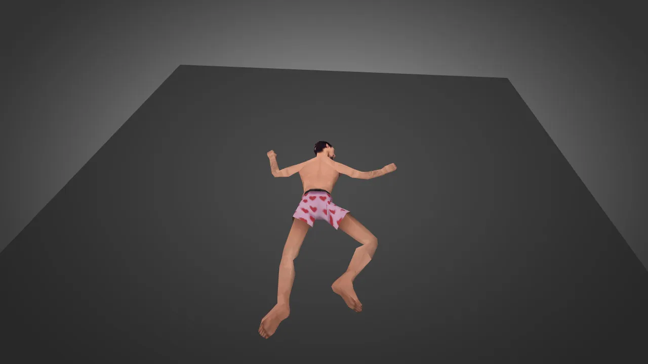 Скриншот Модель «GTA SA Sleeping Stripped Valet Crew» для CS 1.6 - Уникальный скин