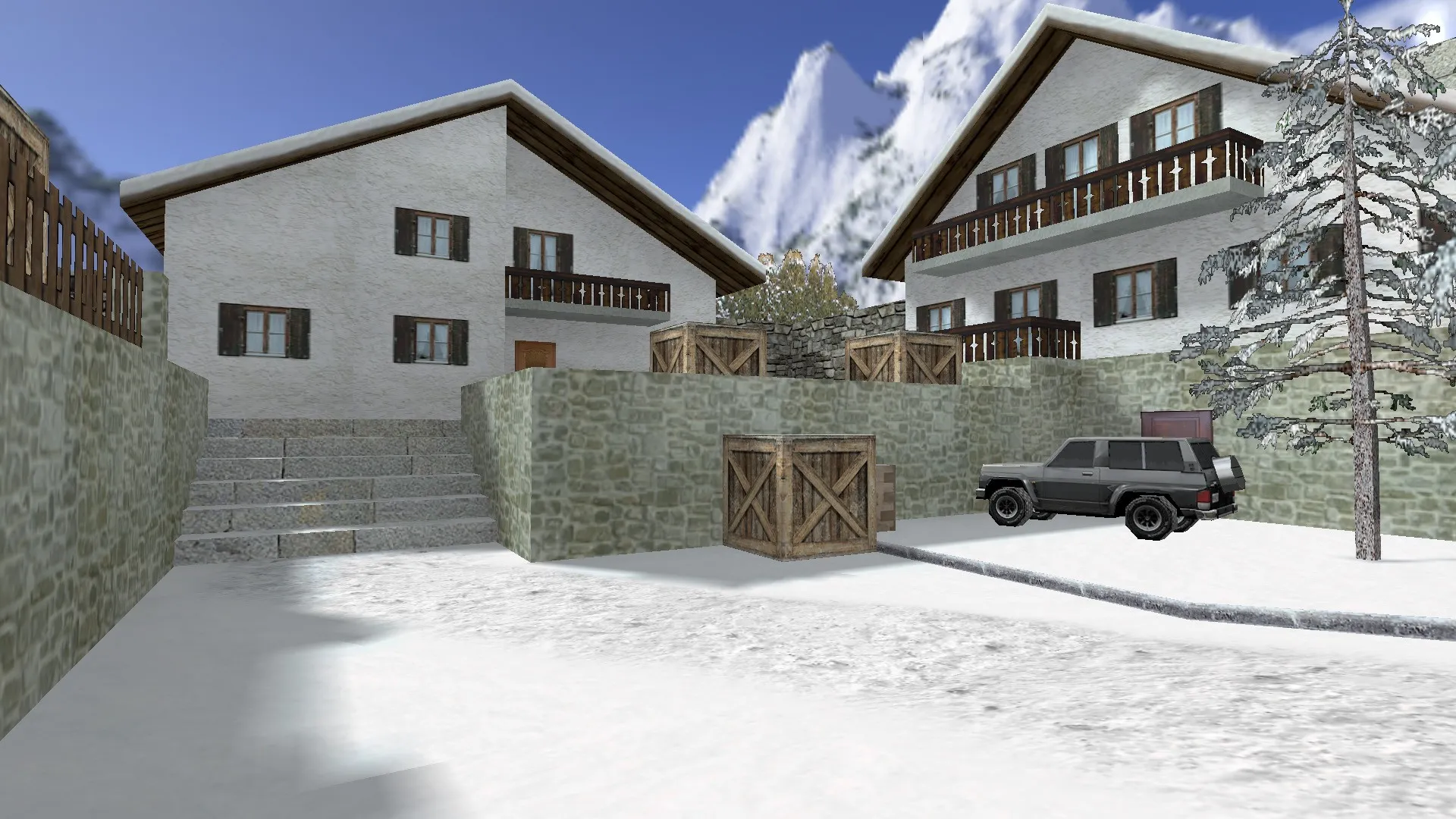 Скриншот Карта de_austria для CS 1.6: точки, маршруты, баланс сторон, .nav для ботов и оптимизация