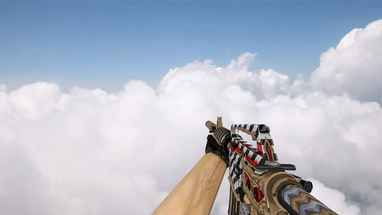 Скриншот Модель M4A1 Faust для CS 1.6: v_, p_, w_ файлы, звуки, анимация осмотра, текстуры и качество