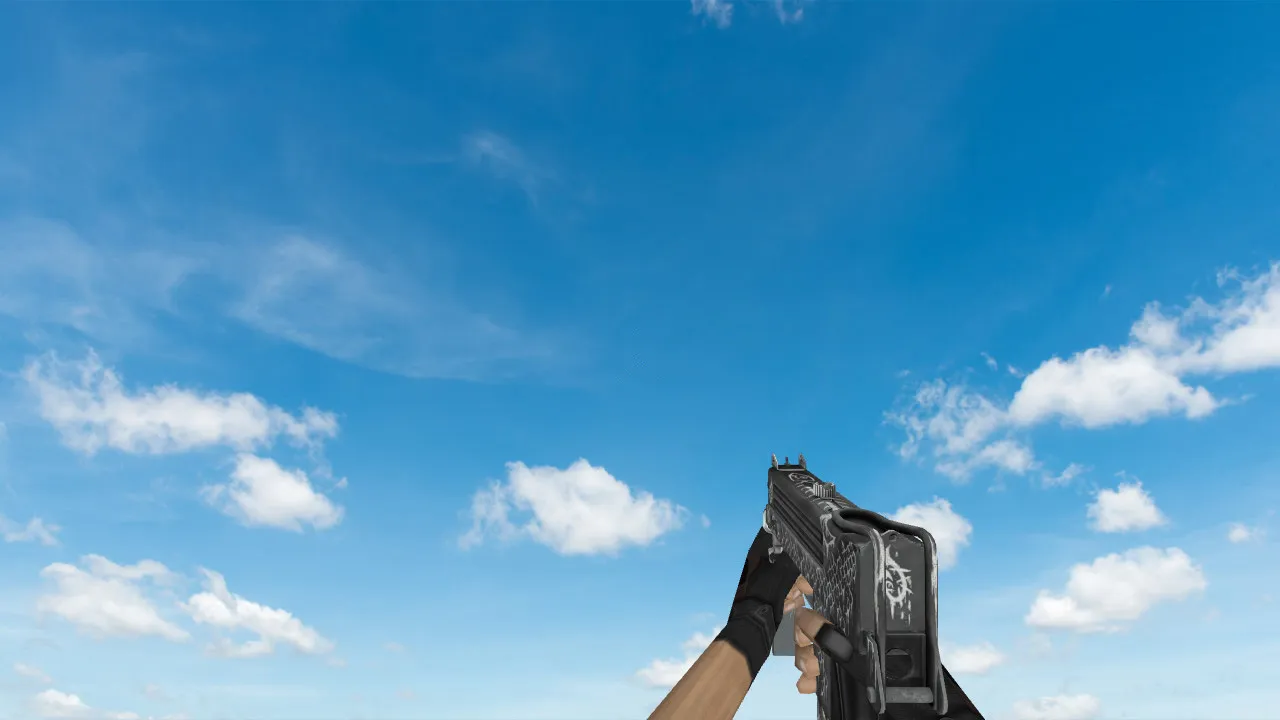 Скриншот Модель «MAC-10 «Белая рыба»» для CS 1.6 - уникальный скин