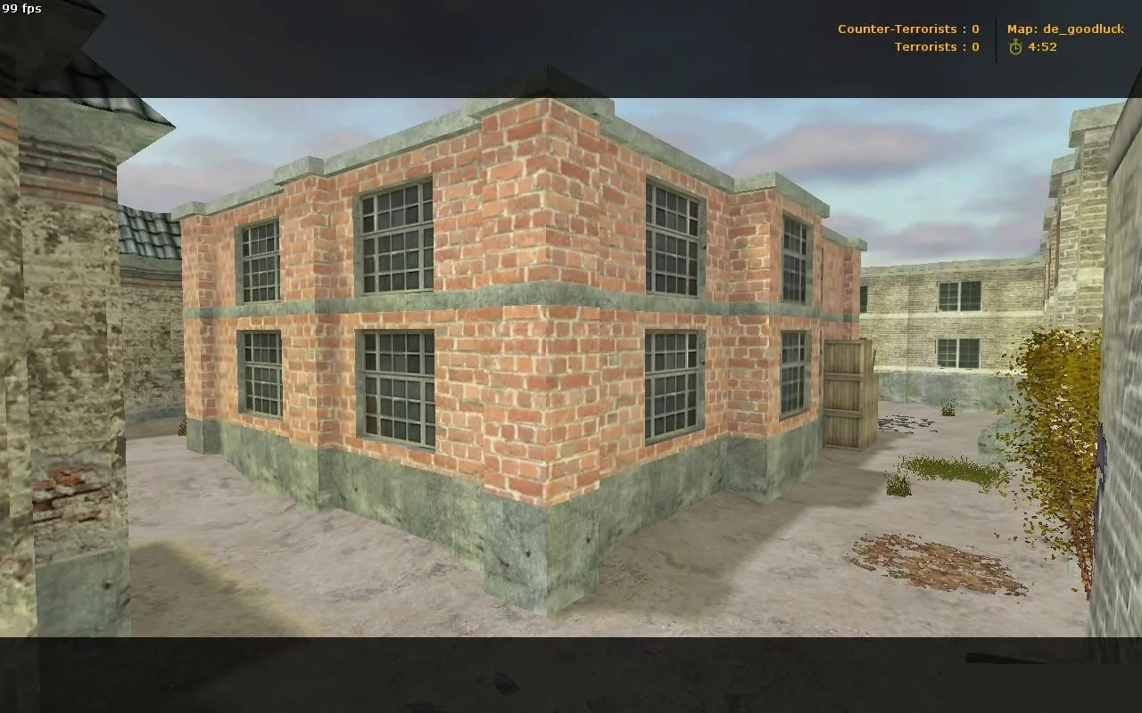 Скриншот  de_goodluck карта для CS 1.6: точки, раунды, .nav и оптимизация wpoly/epoly