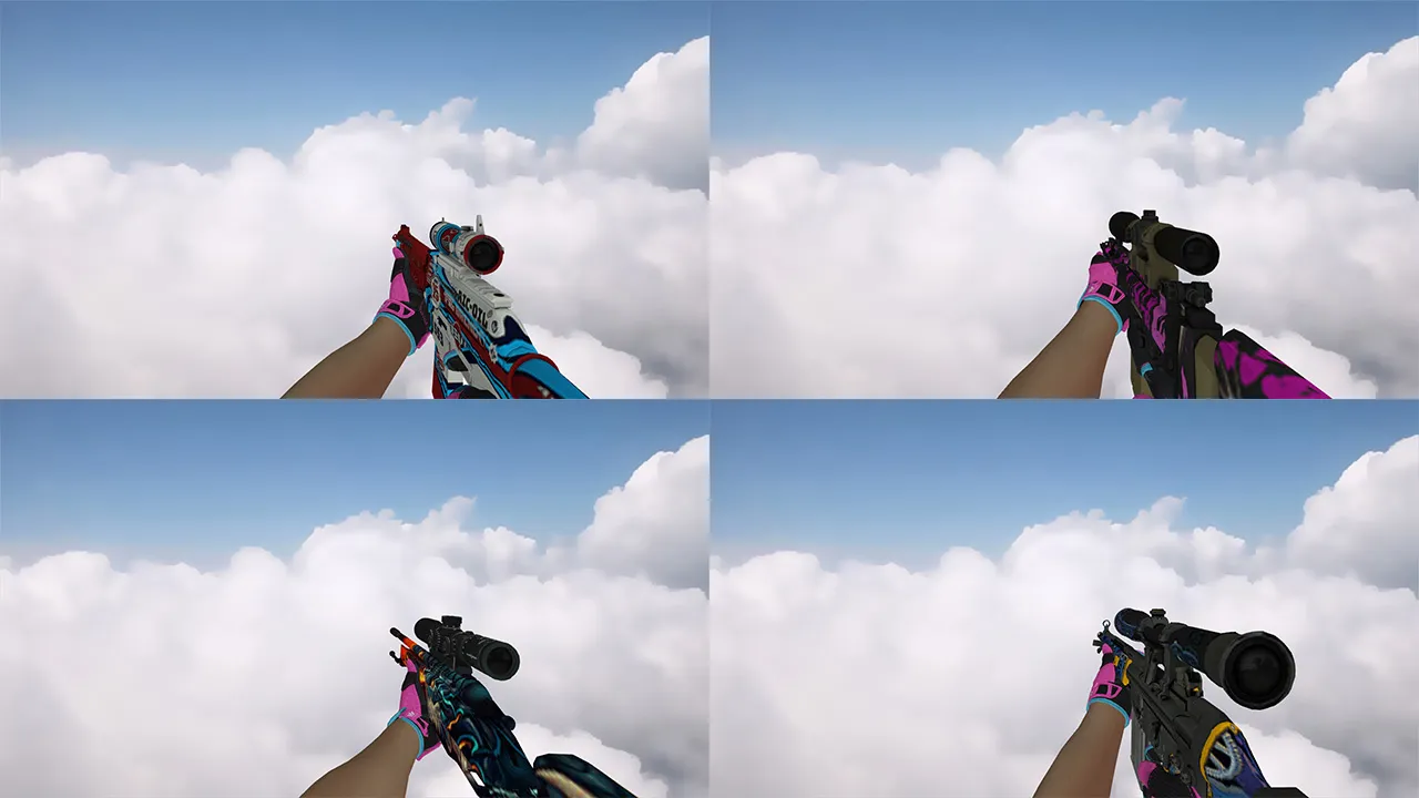 Скриншот Пак оружия с перчатками Порок для CS 1.6: v_ и p_ модели, звуки, анимация осмотра, качество текстур