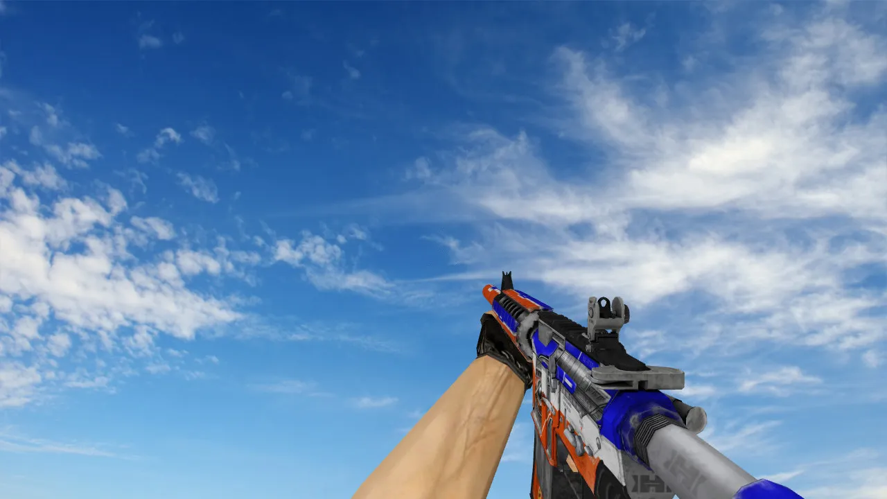 Скриншот Модель M4A4 Havoc v_ p_ w_ для CS 1.6: звуки, анимация осмотра, качество текстур и настройка