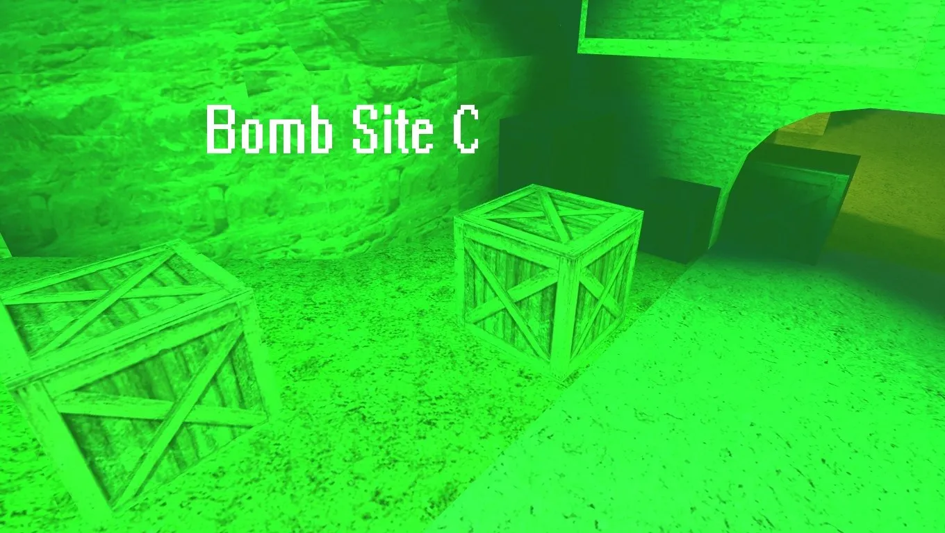 Скриншот  Карта de_fcastle для CS 1.6: тактики, точки, навигация ботов, оптимизация wpoly/epoly