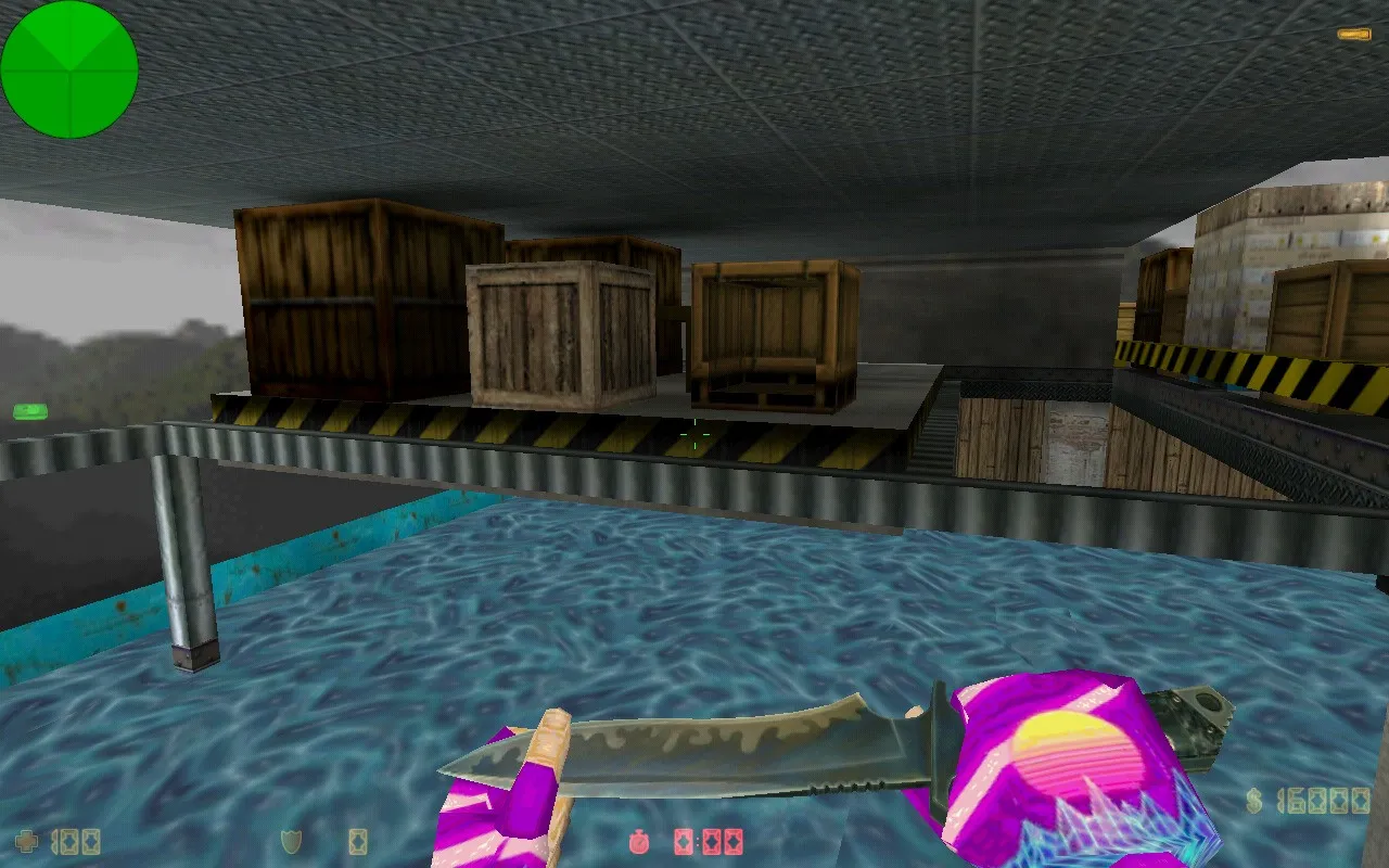 Скриншот  Карта de_crinks для CS 1.6: точки, маршруты, .nav для ботов, оптимизация wpoly/epoly