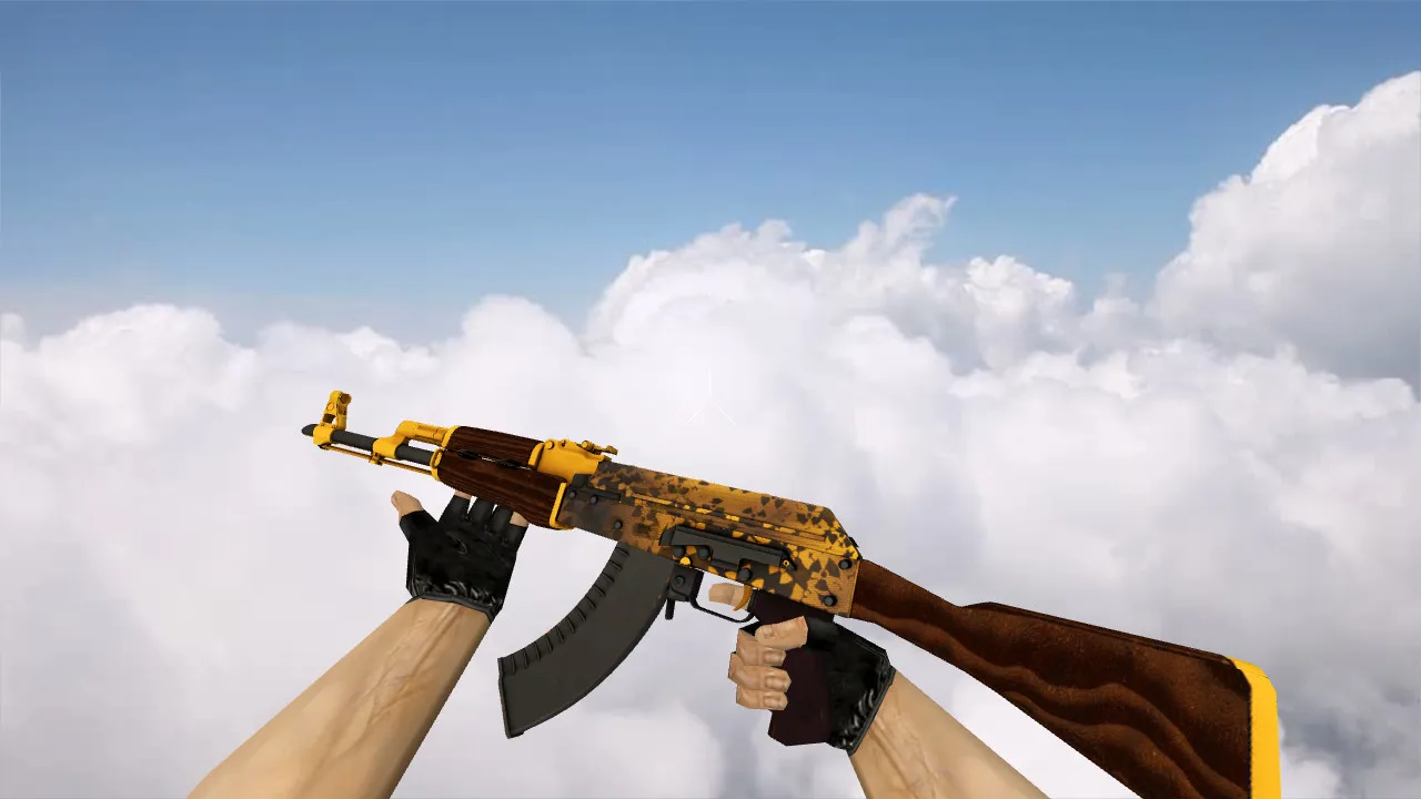 Скриншот Модель «AK-47 Reactor» для CS 1.6: v_ и p_ модели, звуки, анимация осмотра, качество текстур