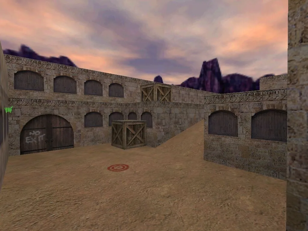 Скриншот  de_arabia2 для CS 1.6: тактики за CT/T, точки на пленте, .nav и оптимизация карты