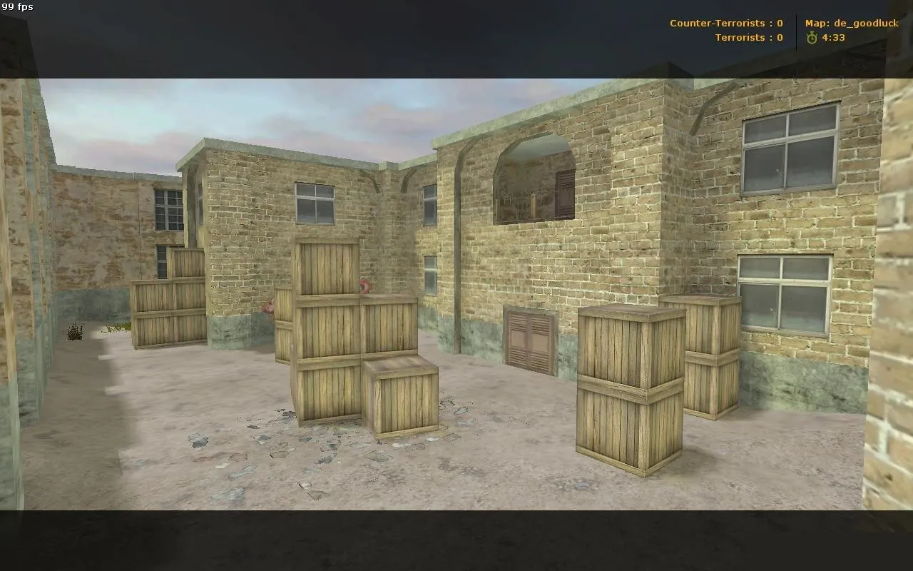 Скриншот  de_goodluck карта для CS 1.6: точки, раунды, .nav и оптимизация wpoly/epoly