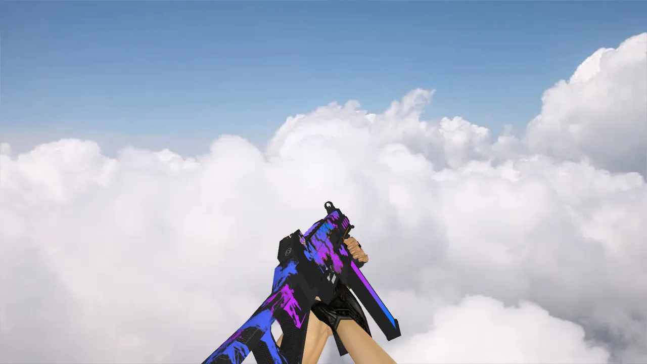 Скриншот Модель «UMP-45 Cyberpunk» для CS 1.6 - Доступные текстуры и звуки