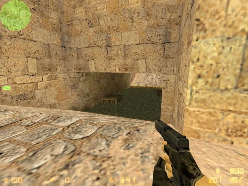 Скриншот  de_dust25 карта для CS 1.6: точки, раунды за CT/T, оптимизация wpoly/epoly и .nav для ботов