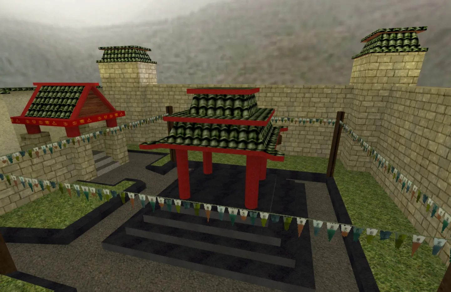 Скриншот  de_china карта для CS 1.6: тактика за CT/T, точки, .nav для ботов, оптимизация wpoly/epoly и советы по установке