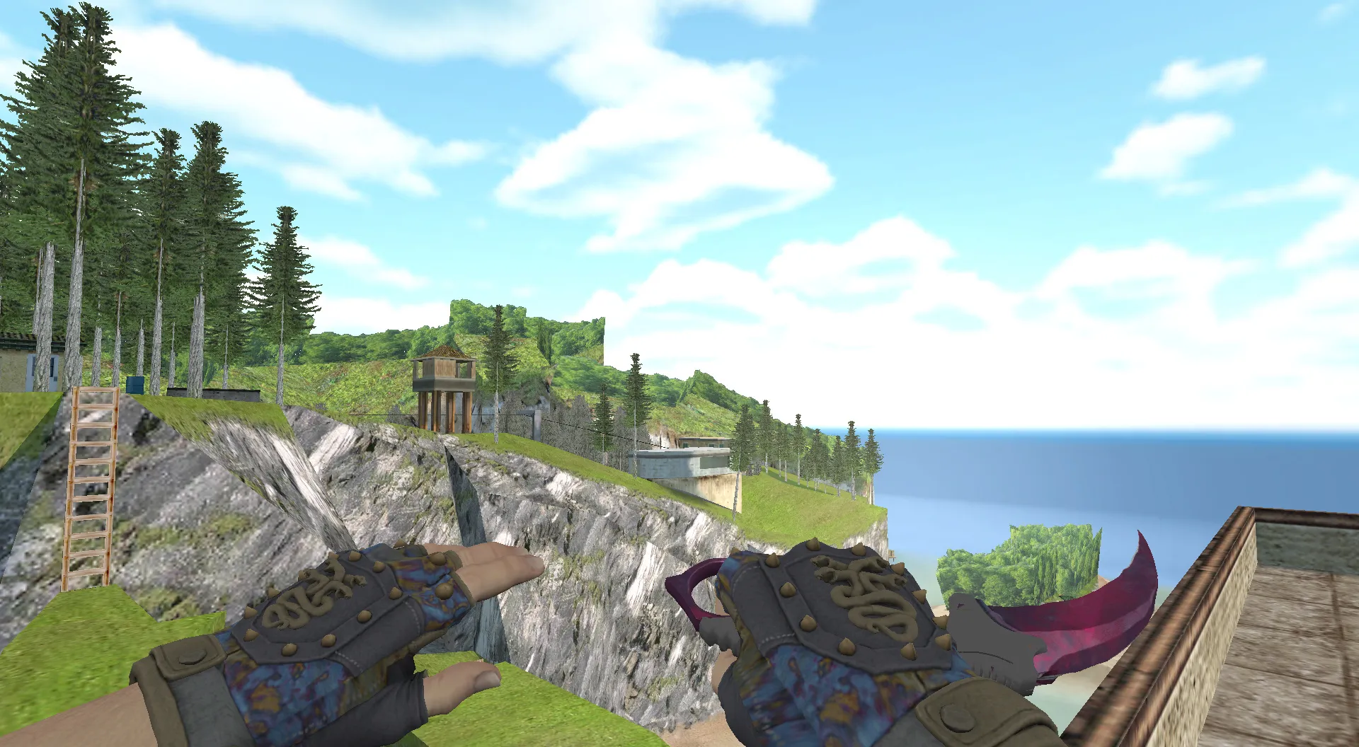 Скриншот  Пак моделей оружия Hydra Gloves | Case Hardened Pack для CS 1.6: v_, p_, w_ модели, анимация осмотра, звуки и текстуры