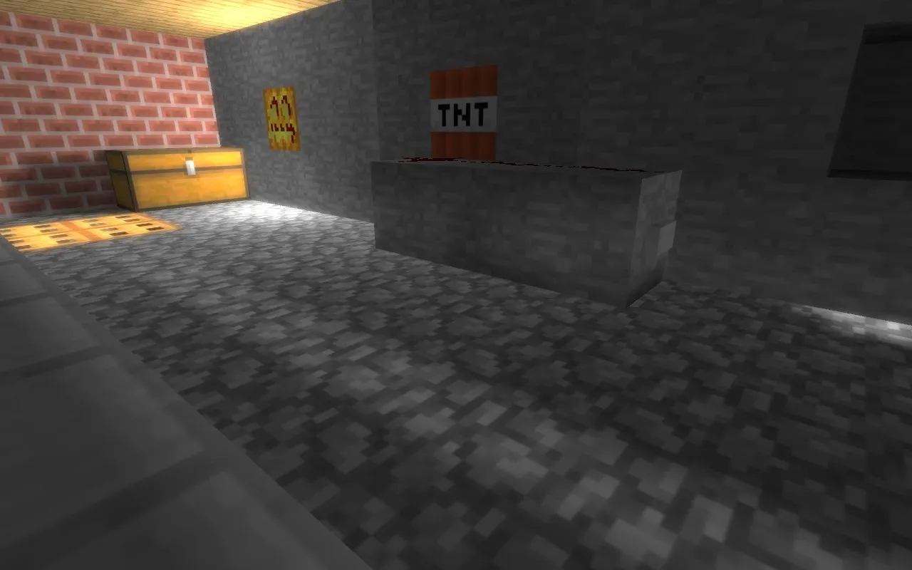 Скриншот  Скачать deathrun_minecraft_fg для CS 1.6: тактика, точки, .nav и оптимизация карты