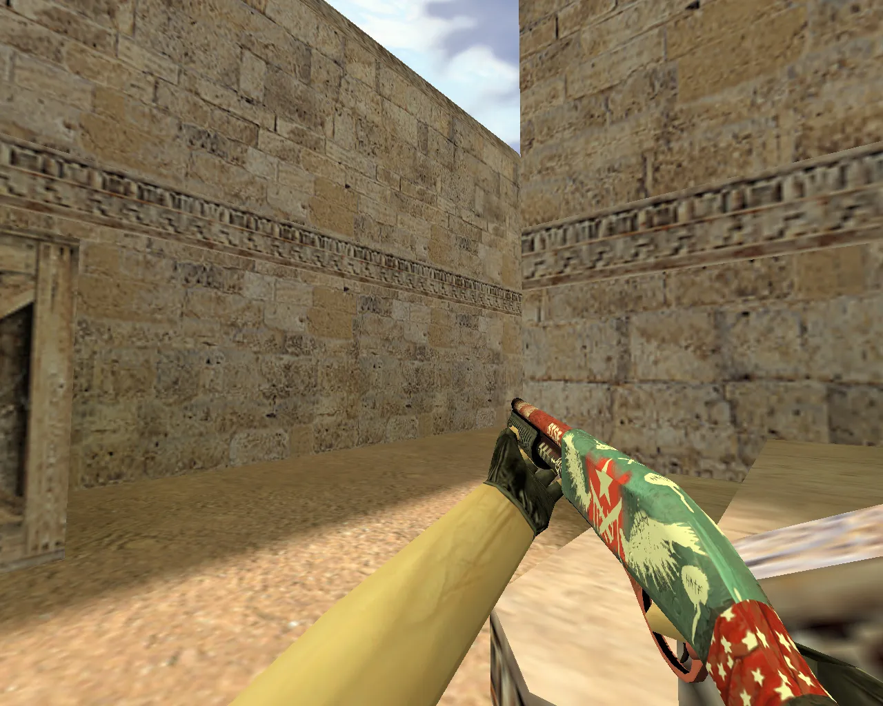 Скриншот Модель «Sawed-off Возвышение» для CS 1.6 - Качественные текстуры и анимация