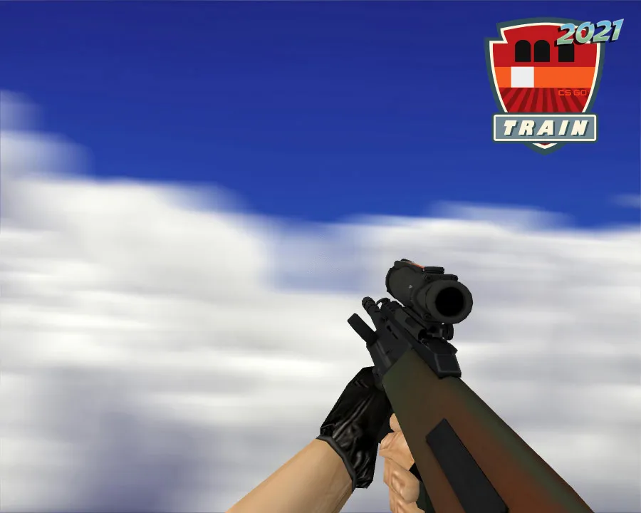 Скриншот AUG | Янтарный градиент (Amber Fade) для CS 1.6 - Модели Оружия