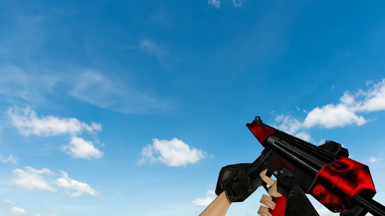 Скриншот Модель «MP5 Red Parts» для CS 1.6 - Качественные текстуры и анимация