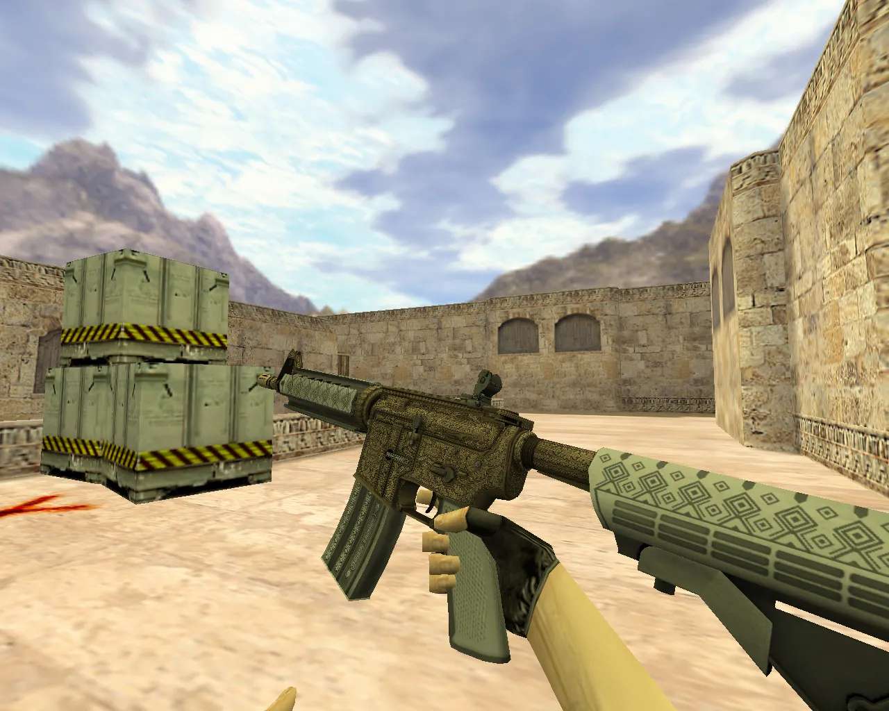 Скриншот Модель «М4А4 Гордость» для CS 1.6: v_m4a1, p_m4a1, w_m4a1, анимация осмотра, звуки и текстуры