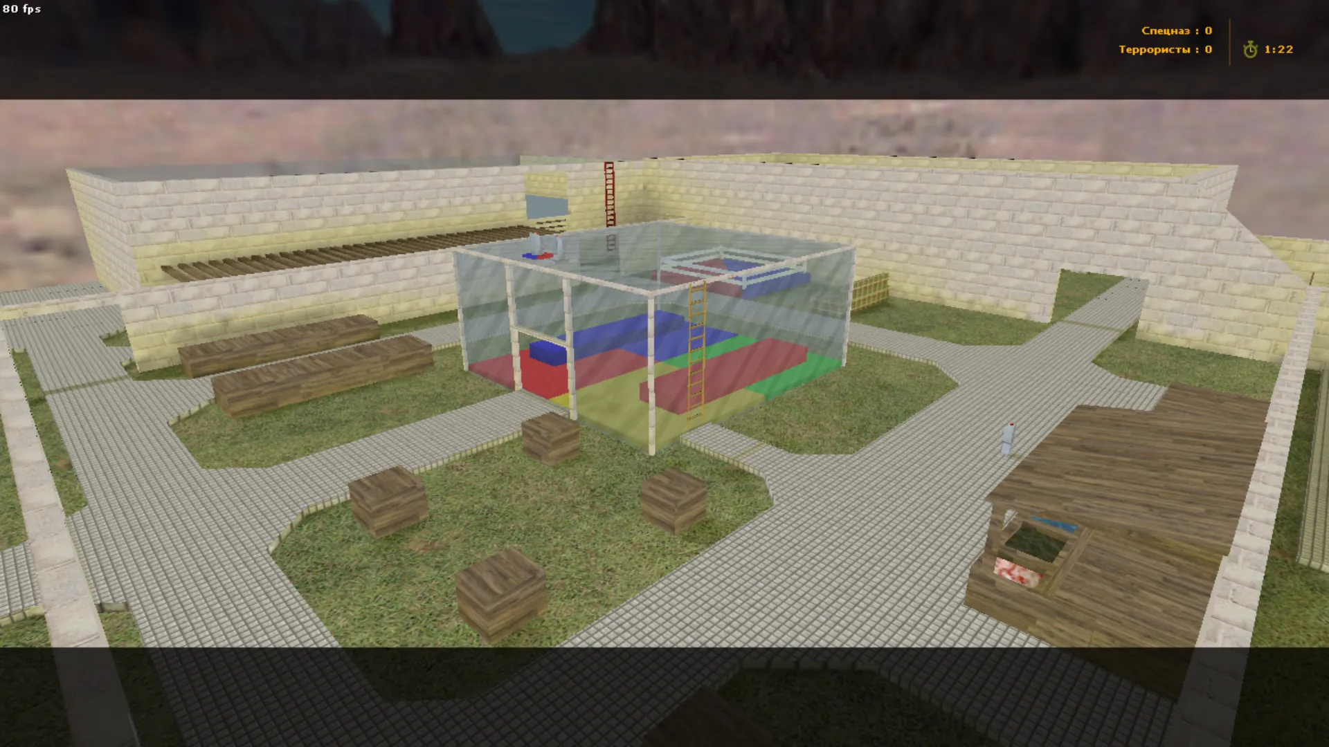 Скриншот  jb_russiandance для CS 1.6: jail карта, точки для CT/T, .nav для ботов и оптимизация под FPS