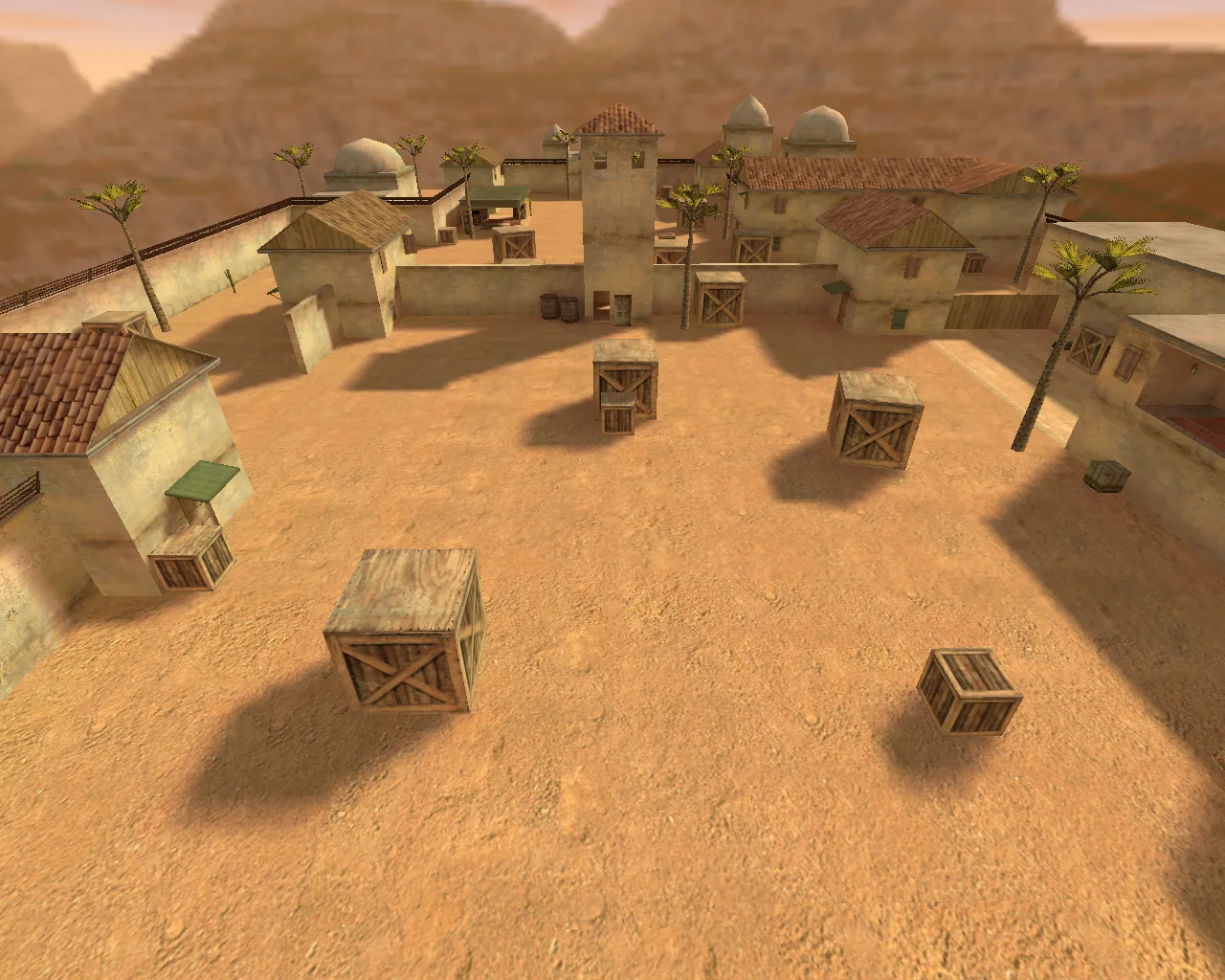 Скриншот  aim_arabia для CS 1.6: тренировка прицела, раунды на точность, точки для спрея и быстрых фрагов