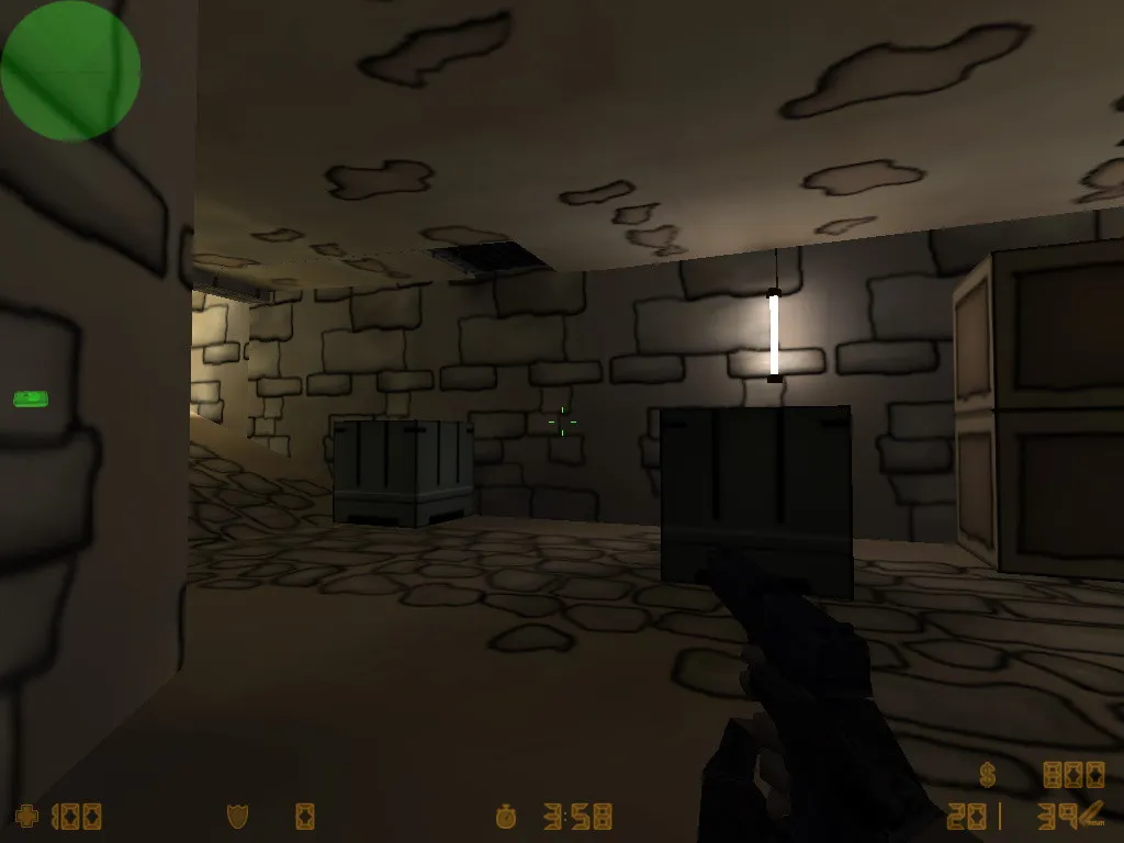 Скриншот  Карта «de_nodust» для CS 1.6 - Оптимизация и тактика