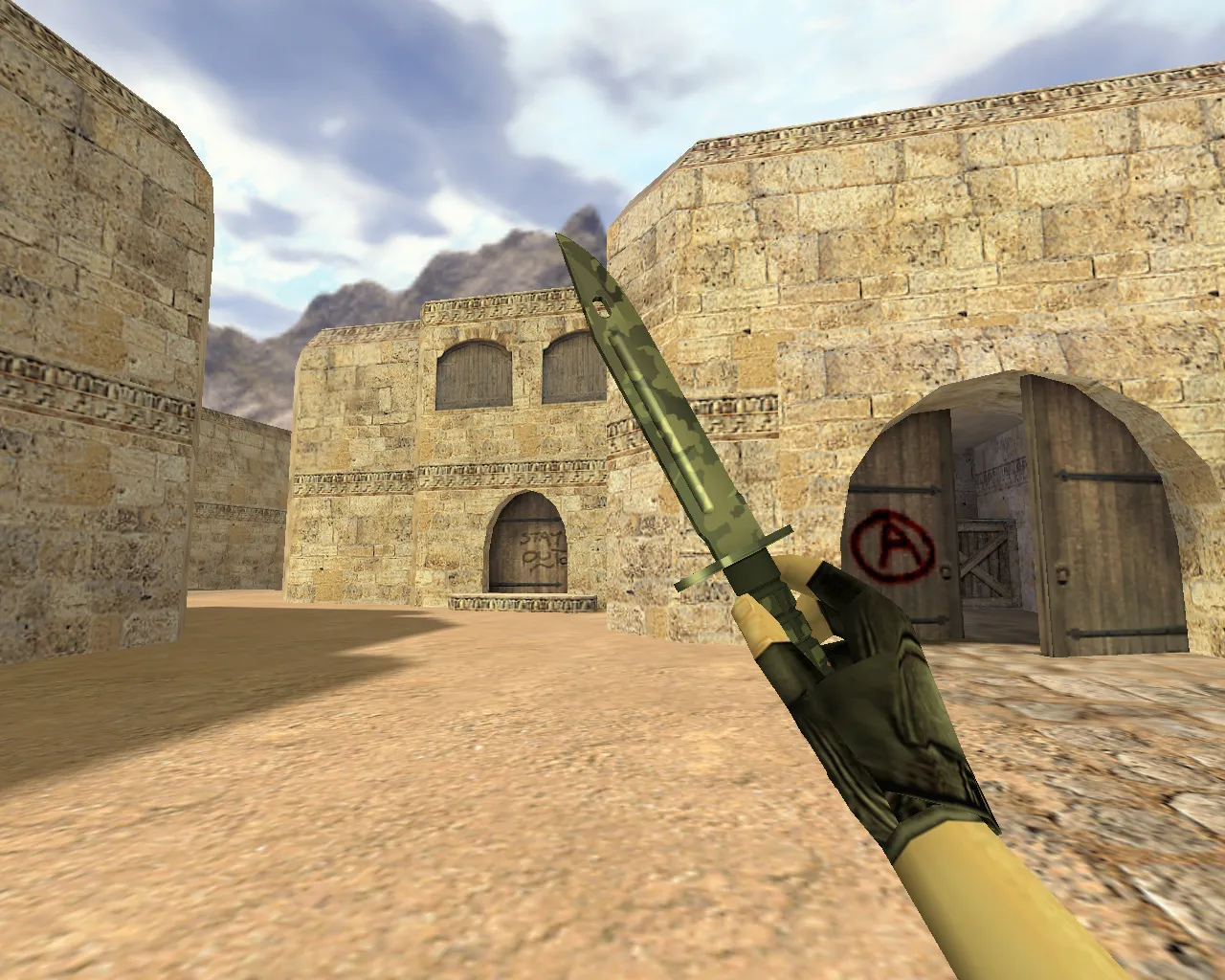 Скриншот Модель «Штык-нож Северный лес» v_ ножа для CS 1.6: p_ w_ модели, звуки, анимация осмотра