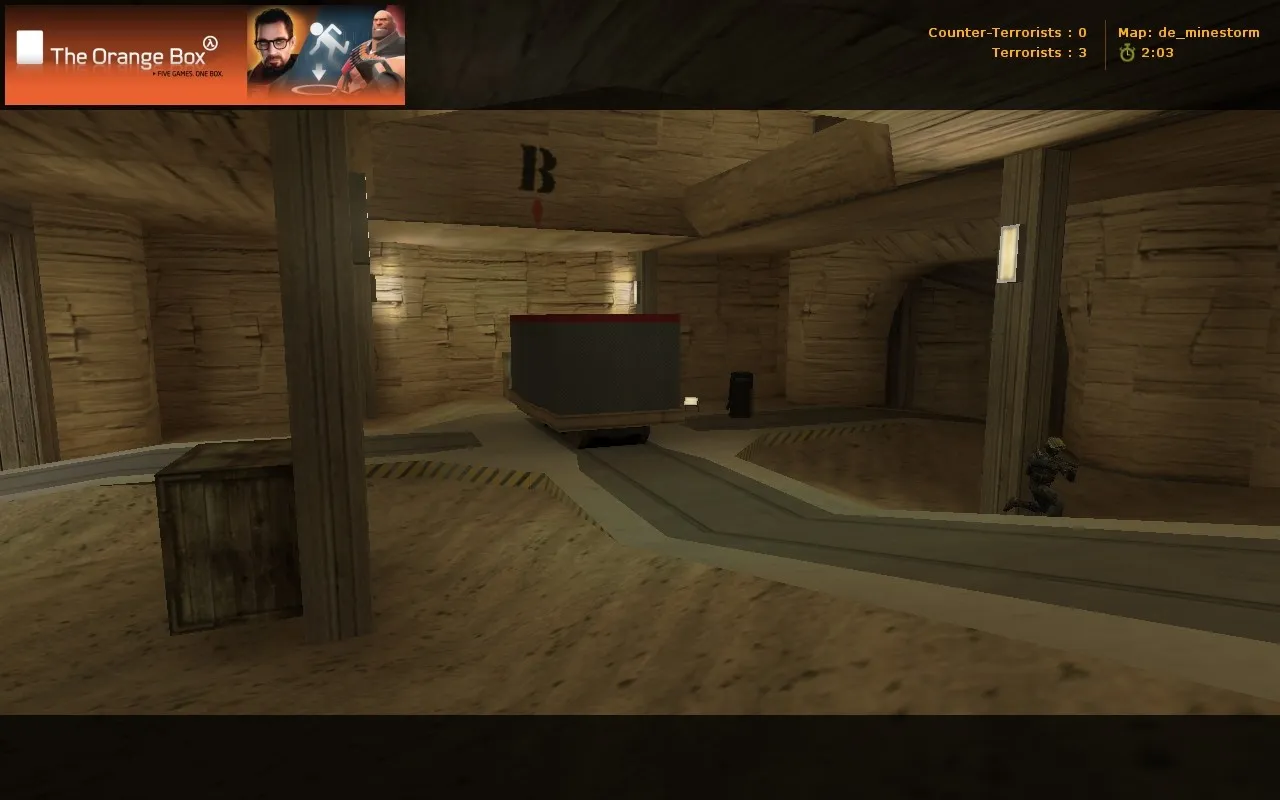 Скриншот  Карта de_minestorm для CS 1.6 - Тактическое сражение в минном аду