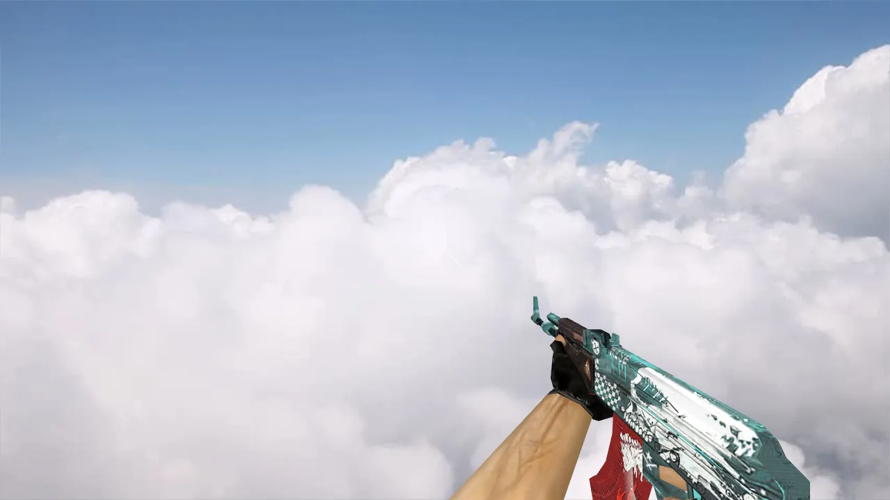 Скриншот Default AK-47 Rise v_ model p_ model w_ — звук, анимация осмотра и текстуры для CS 1.6