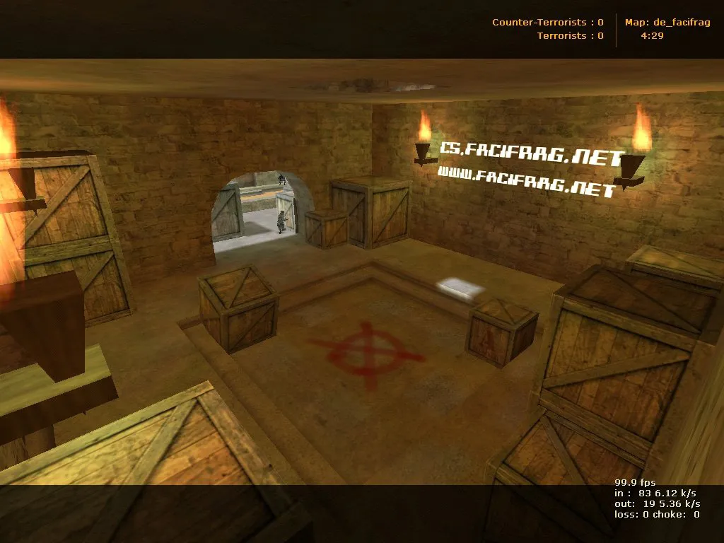 Скриншот  de_facifrag карта для CS 1.6: баланс сторон, точки, .nav и оптимизация wpoly/epoly