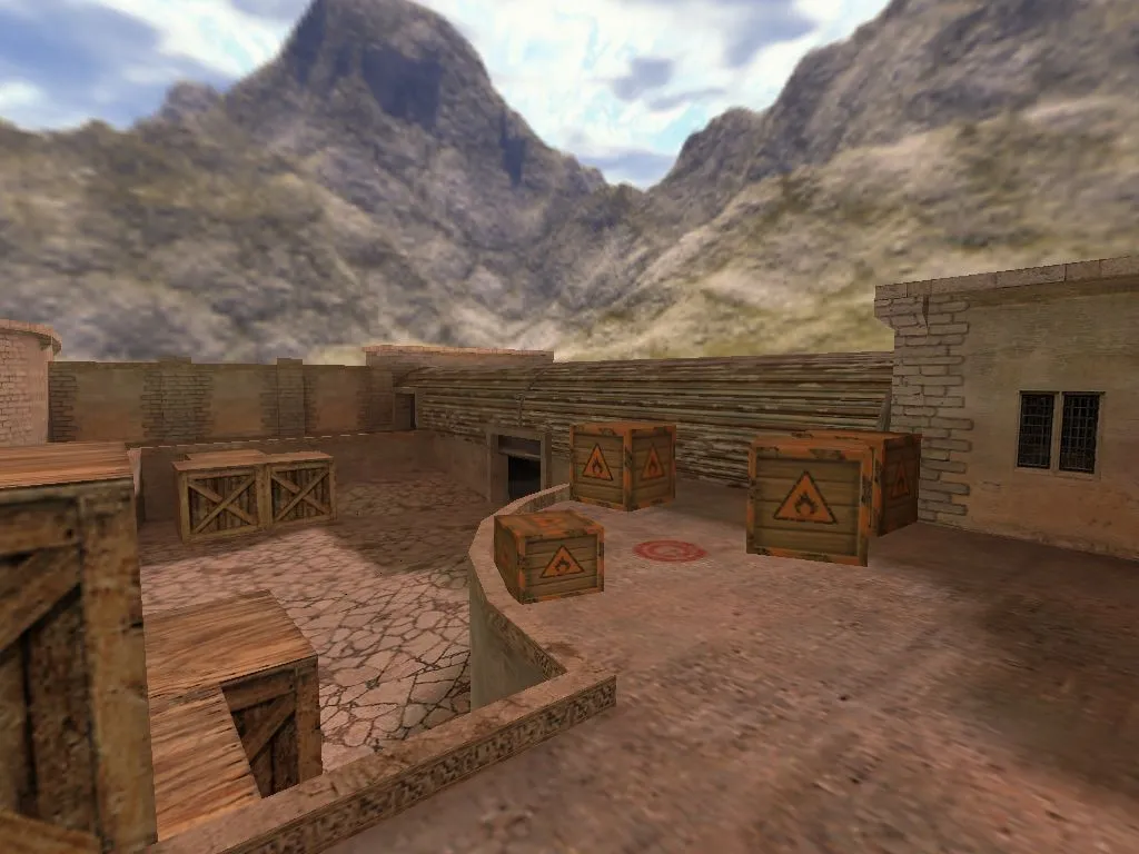 Скриншот  de_afghan — карта CS 1.6: тактика за Т и КТ, точки, .nav, оптимизация и сборка билда