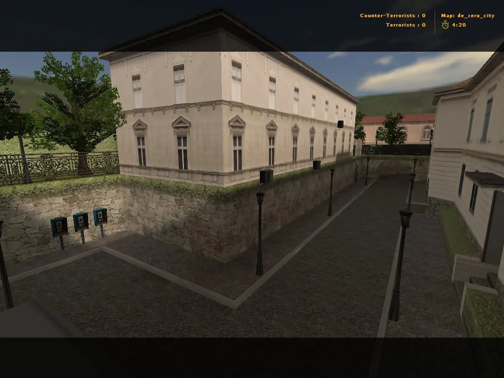 Скриншот  Карта de_zero_city для CS 1.6 - Тактическое преимущество на каждом шаге