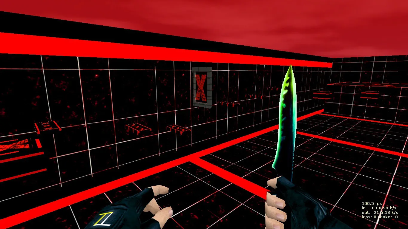 Скриншот  deathrun_nothing для CS 1.6: карта Deathrun, точки, раунды и настройка под 4554/8610