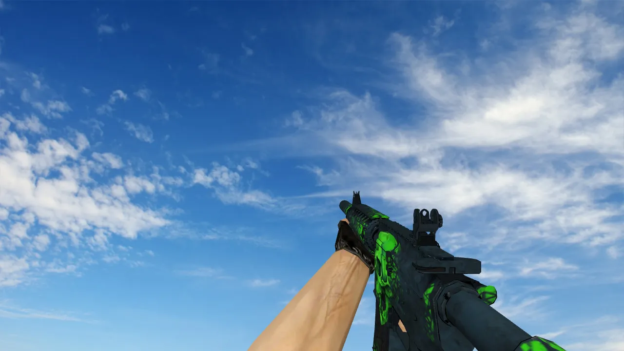 Скриншот Модель v_m4a4 Deskull + p_m4a4 + w_m4a4 для CS 1.6: звуки, анимация осмотра, текстуры и настройка