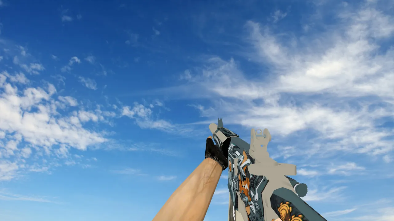 Скриншот Модель M4A4 Cybernetic v_ модели для CS 1.6: анимация осмотра, звуки, качество текстур