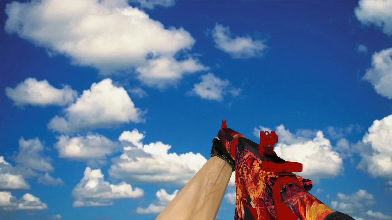 Скриншот Модель «M4A4 Reborn» для CS 1.6: v_, p_, w_ варианты, звуки, анимация осмотра и качество текстур