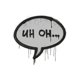 Скриншот Граффити «Ой-ой» для CS 1.6 - Уникальный стиль из CS:GO