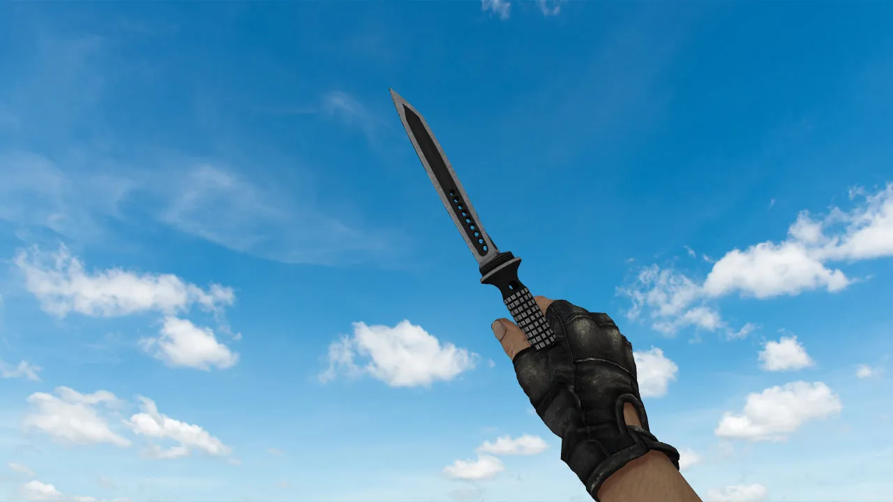 Скриншот Модель ножа «Jagdkommando Tri-Dagger» для CS 1.6: v_, p_, w_, звуки, анимация осмотра и качество текстур