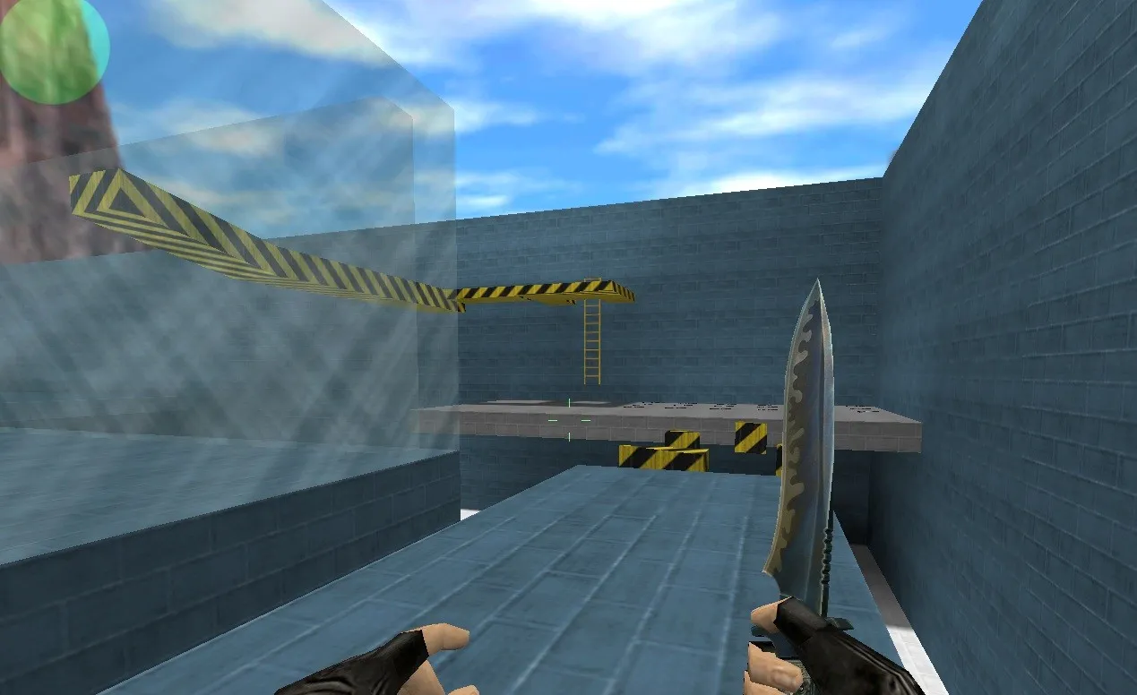 Скриншот  deathrun_govno для CS 1.6: серверная карта deathrun, точки за тер/контры, .nav, баланс и оптимизация