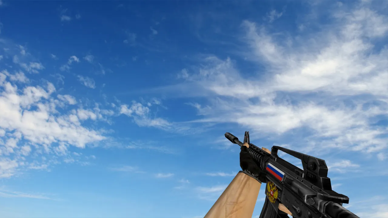 Скриншот  Пак моделей оружия «Патриот России» для CS 1.6: v_, p_, w_ модели, звуки, анимация осмотра и качество текстур