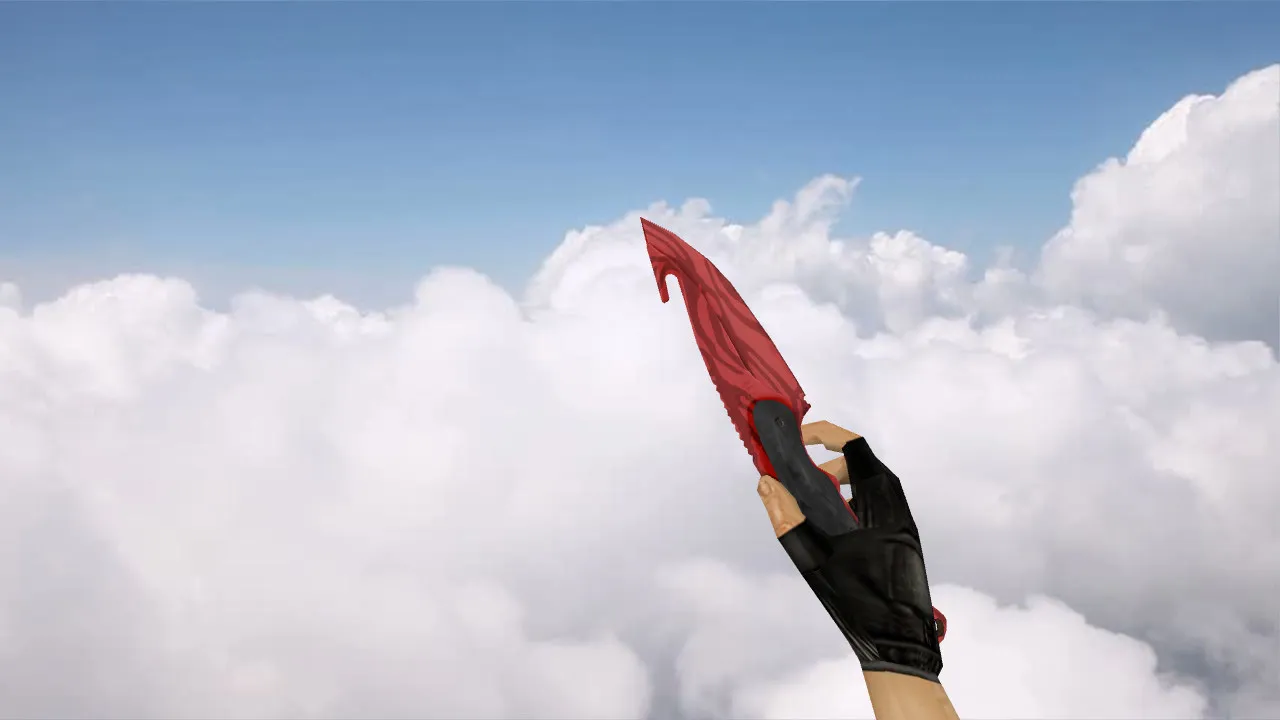 Скриншот Модель ножа с лезвием-крюком «Убийство» v_ p_ w_ для CS 1.6: звуки, анимация осмотра, текстуры и качество