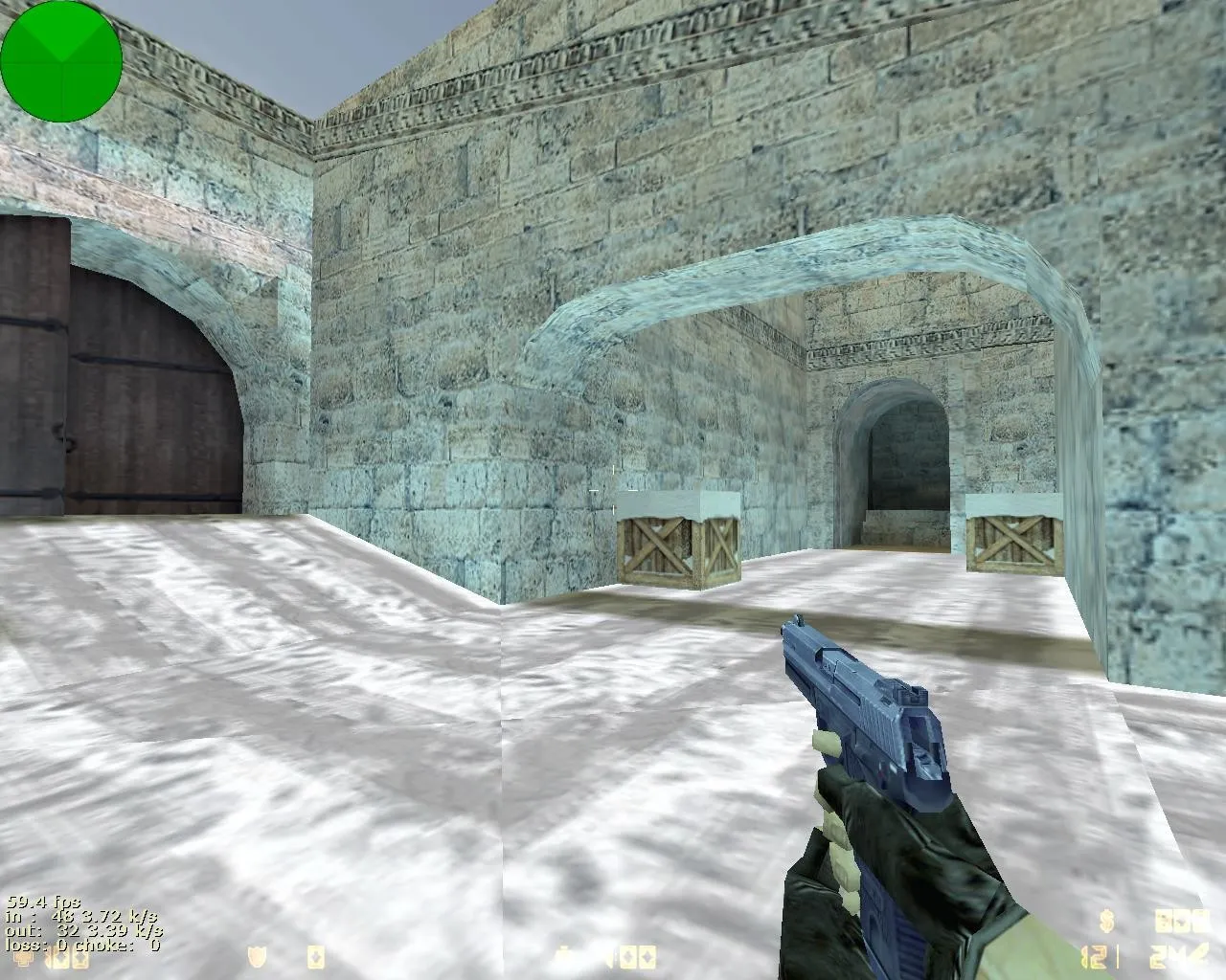 Скриншот  de_snow_dust - Зимняя Карта для CS 1.6: Тактика и Оптимизация